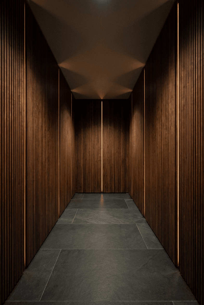 Custom walk-in wardrobe with precision white ash joinery and floor-to-ceiling concealed storage luxury walk in wardrobe